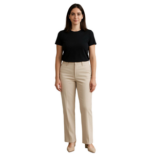 One by Chapter One Beige Flare Slim Pants Large